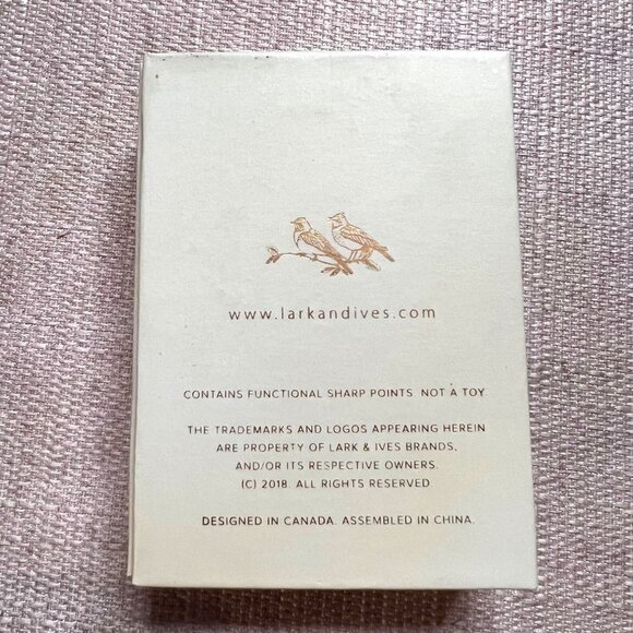 LARK & IVES COLLECTIVES THE GOLD MONOGRAM LYRICS PINS "B" - Picture 6 of 6